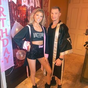 Boxer costume all 3 pieces top,skirt, and robe